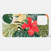 Hawaiianische tropische Pflanze, farbenfrohe Blume Case-Mate iPhone Hülle (Rückseite (Horizontal))