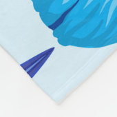 Hawaiianische tropische Pflanze, Hibiskus Muster. Fleecedecke (Ecke)