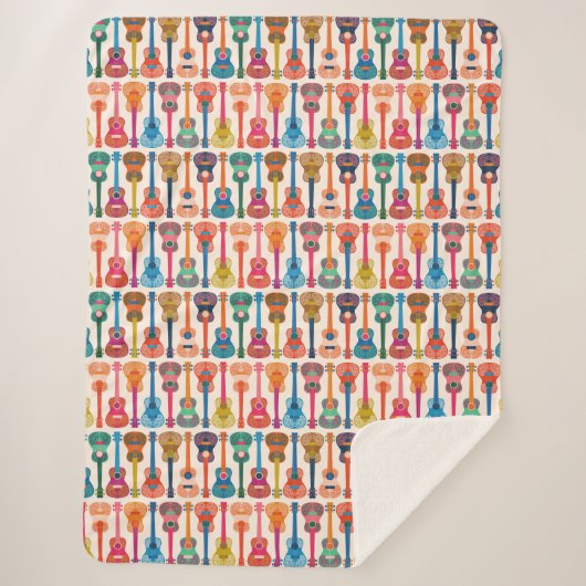 Hawaiianische Ukulele Sherpadecke (Vorderseite)