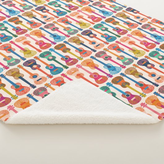 Hawaiianische Ukulele Sherpadecke (3/4)