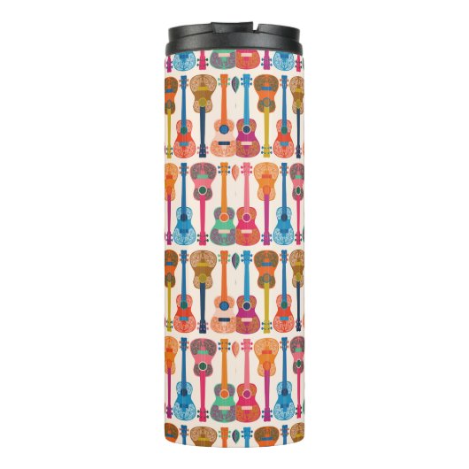 Hawaiianische Ukulele Thermosbecher (Rückseite)