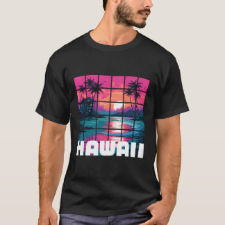 Hawaiianische Vaporwave-Natur T-Shirt