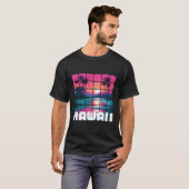 Hawaiianische Vaporwave-Natur T-Shirt (Vorne ganz)