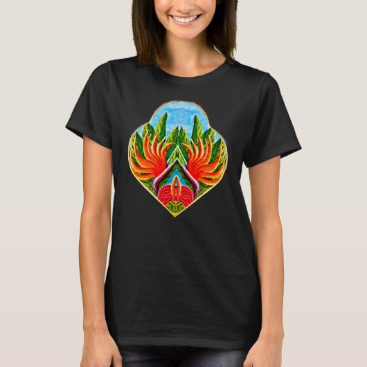 Hawaiianische Vögel des Paradieses T-Shirt (Vorderseite)