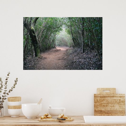 Hawaiianische Wanderpfade Poster (Küche)