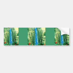 Hawaiianische Wasserfallart Autoaufkleber