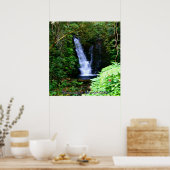 Hawaiianische Wasserfälle Poster (Küche)
