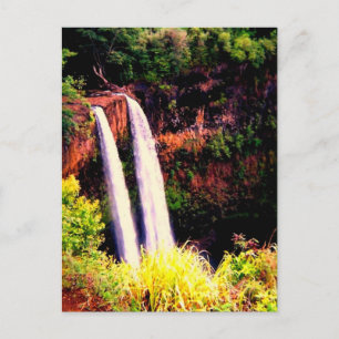 Hawaiianische Wasserfälle Postkarte