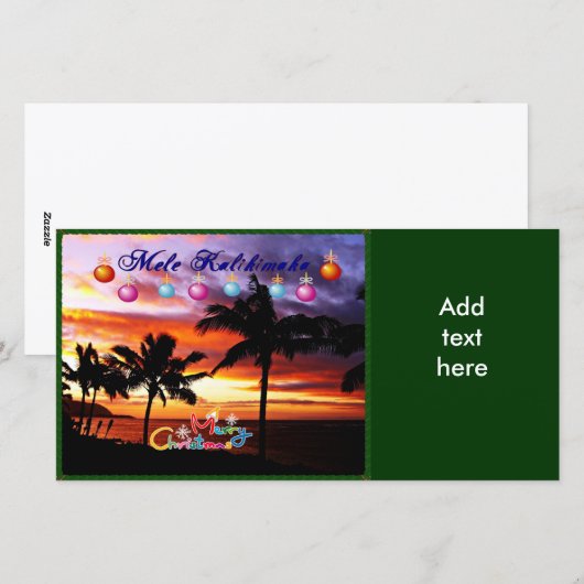 Hawaiianische Weihnachten (Vorne/Hinten)