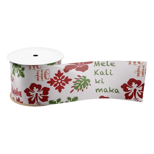 Hawaiianische Weihnachten - Mele Kalikimaka 1 Satinband (Spule)