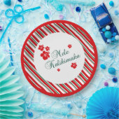 Hawaiianische Weihnachten | Mele Kialikimaka Pappteller (Party)