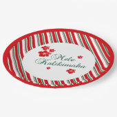 Hawaiianische Weihnachten | Mele Kialikimaka Pappteller (Schrägansicht)