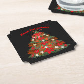 Hawaiianische Weihnachtsbaum-Untersetzer Untersetzer (angewinkelt)