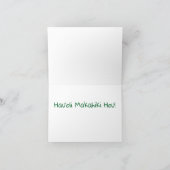 Hawaiianische Weihnachtsdarstellung Karte (Innenseite)