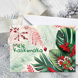 Hawaiianische Weihnachtsdarstellung Karte