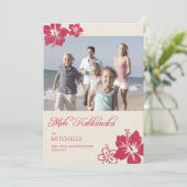 Hawaiianische Weihnachtskarten Feiertagskarte (Stehend Vorderseite)