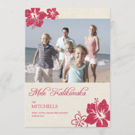 Hawaiianische Weihnachtskarten Feiertagskarte