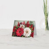 Hawaiianische Weihnachtszentrale Blume Karte (Vorderseite)