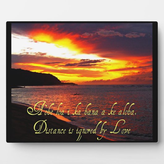 Hawaiianische Weisheit Christlich Plaque Fotoplatte (Vorderseite)