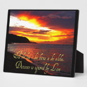 Hawaiianische Weisheit Christlich Plaque Fotoplatte (Seite)