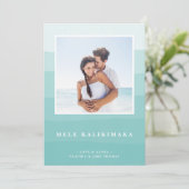 Hawaiianische Wünsche | FOTO Feiertagskarte (Stehend Vorderseite)