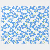 Hawaiianische Zeitdecke Fleecedecke (Vorderseite (Horizontal))