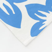 Hawaiianische Zeitdecke Fleecedecke (Ecke)