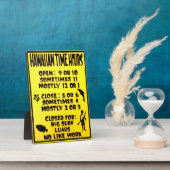 Hawaiianische Zeitplakette Fotoplatte (Seite)