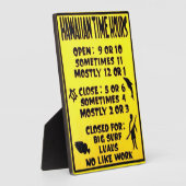 Hawaiianische Zeitplakette Fotoplatte (Seite)