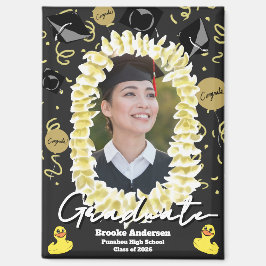 Hawaiianischer Abschluss-Plumeria-Lei-Konfetti-Fot Magnet