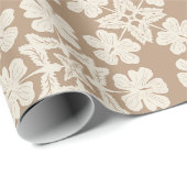 Hawaiianischer Druck  Geschenkpapier (Rolleneckpunkt)