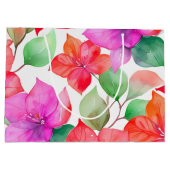 hawaiianischer Druck Große Geschenktüte (Rückseite)