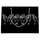 hawaiianischer Druck Große Geschenktüte (Vorderseite)