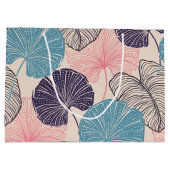 hawaiianischer Druck Große Geschenktüte (Rückseite)