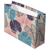 hawaiianischer Druck Große Geschenktüte (Vorderseite Schrägansicht)