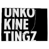 hawaiianischer Druck Große Geschenktüte (Rückseite)