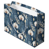 hawaiianischer Druck Große Geschenktüte (Rückseite Schrägansicht)