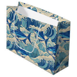 hawaiianischer Druck Große Geschenktüte