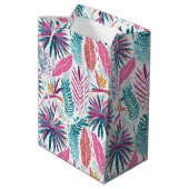 hawaiianischer Druck Mittlere Geschenktüte (Rückseite Schrägansicht)