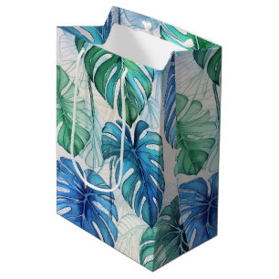 hawaiianischer Druck Mittlere Geschenktüte