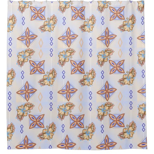 Hawaiianischer Duschvorhang (Vorderseite)