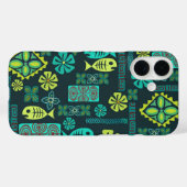 Hawaiianischer Fisch und Blume Icons Phone Case (Rückseite (Horizontal))