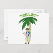 Hawaiianischer Großvater Postkarte (Vorne/Hinten)