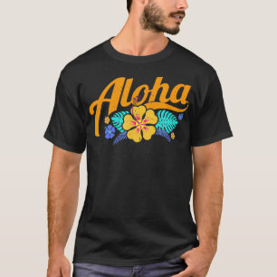 Hawaiianischer Hibiskus Aloha Hawaii gibt Men Wome T-Shirt