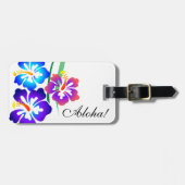 Hawaiianischer Hibiskus Blume Aloha Gepäckanhänger (Vorderseite horizontal)