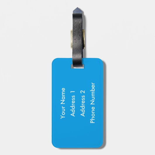 Hawaiianischer Hibiskus Blume Aloha Gepäckanhänger (Rückseite vertikal)