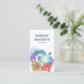 Hawaiianischer Hibiskus Blume gd6557 Visitenkarte (Stehend Vorderseite)