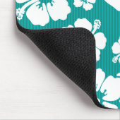 Hawaiianischer Hibiskus Blume Muster Mousepad (Ecke)