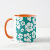 Hawaiianischer Hibiskus Blume Muster Tasse (Links)