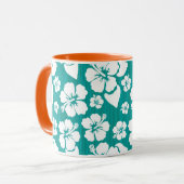 Hawaiianischer Hibiskus Blume Muster Tasse (Vorderseite Links)